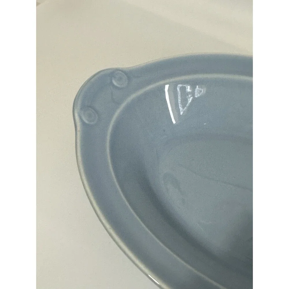 Vintage Luray Pastels Blue Oval Serving Bowl 10 1/8